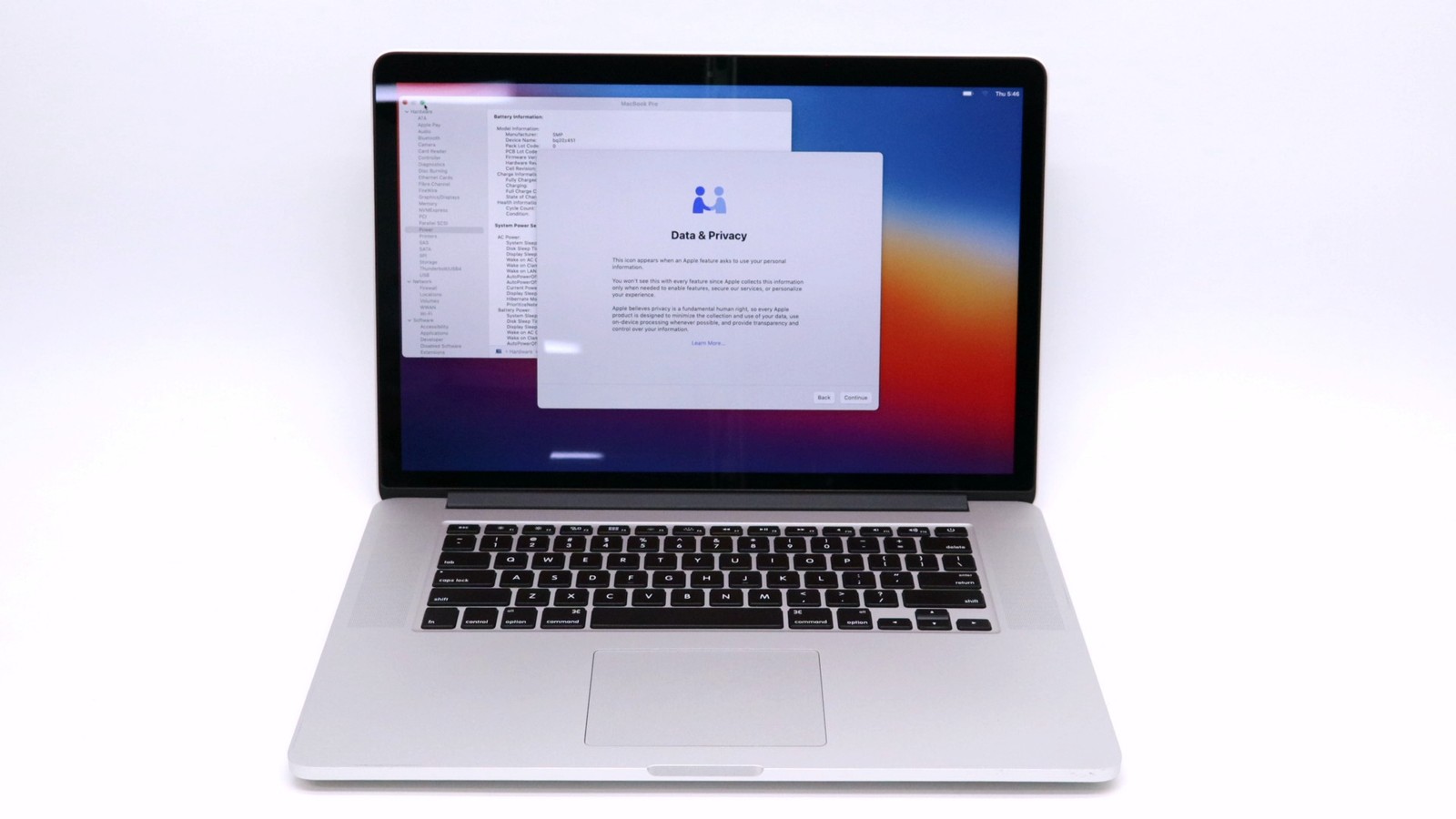 Apple MacBook Pro A1398 15 Core i7 16GB 512GB Silver 2013