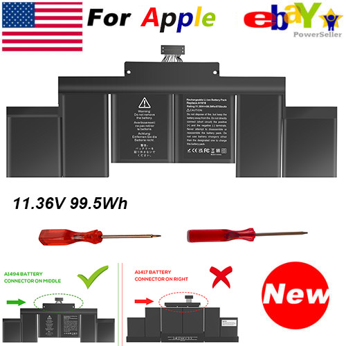LOT A1494 A1618 Battery For Apple MacBook Pro 15″ Retina A1398 (Mid 2015,2014)