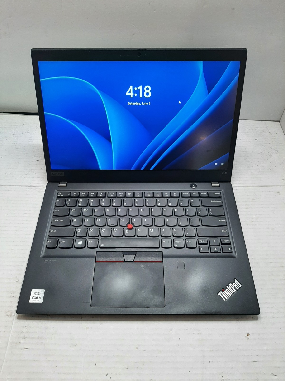 Lenovo ThinkPad T14s 14″ i5-10510U 1.8GHz 16GB RAM 256GB SSD Win11 #97