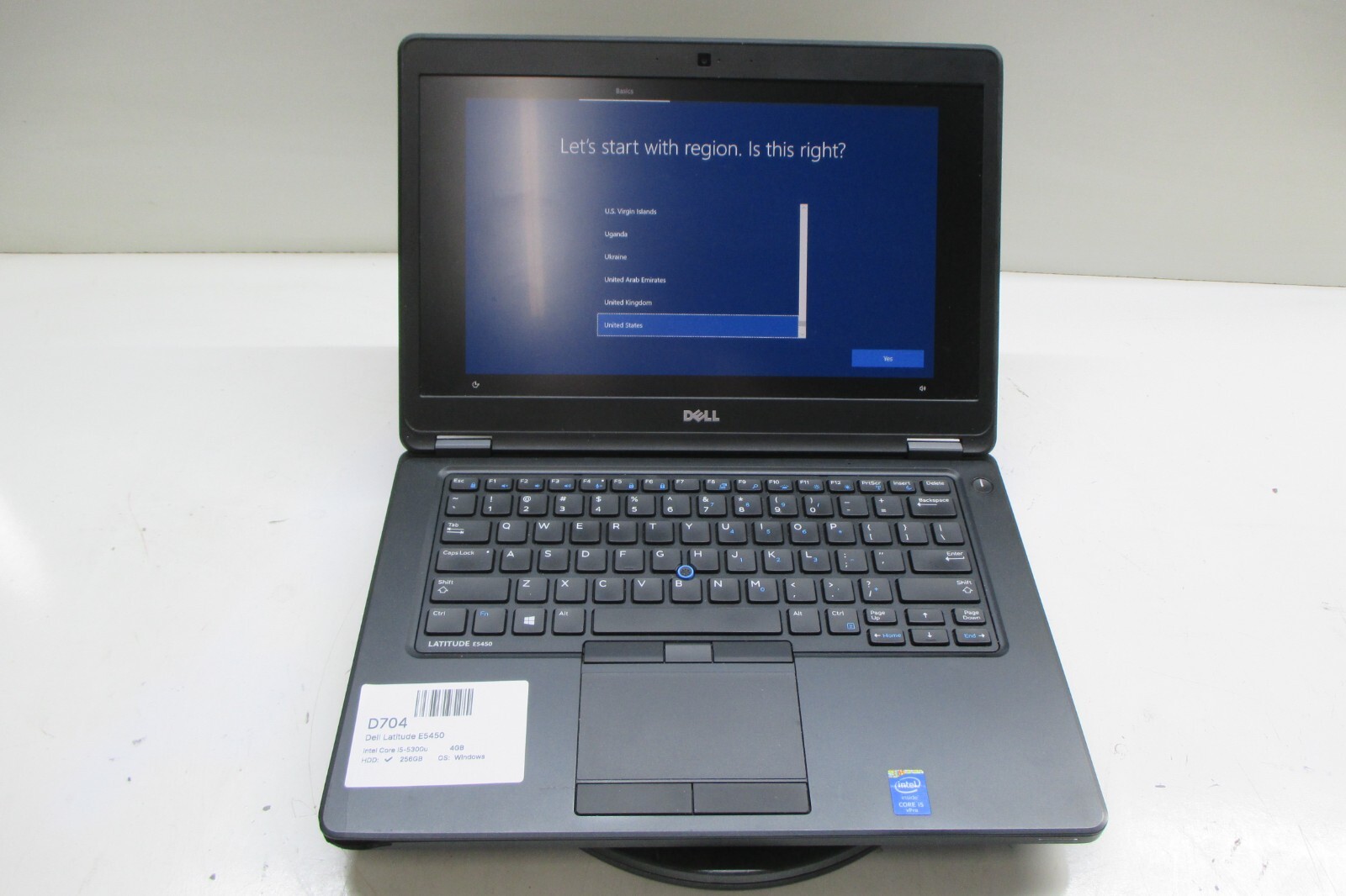 Dell Latitude E5450 Laptop Intel Core i5-5300U 4GB Ram 256GB SSD Windows 10