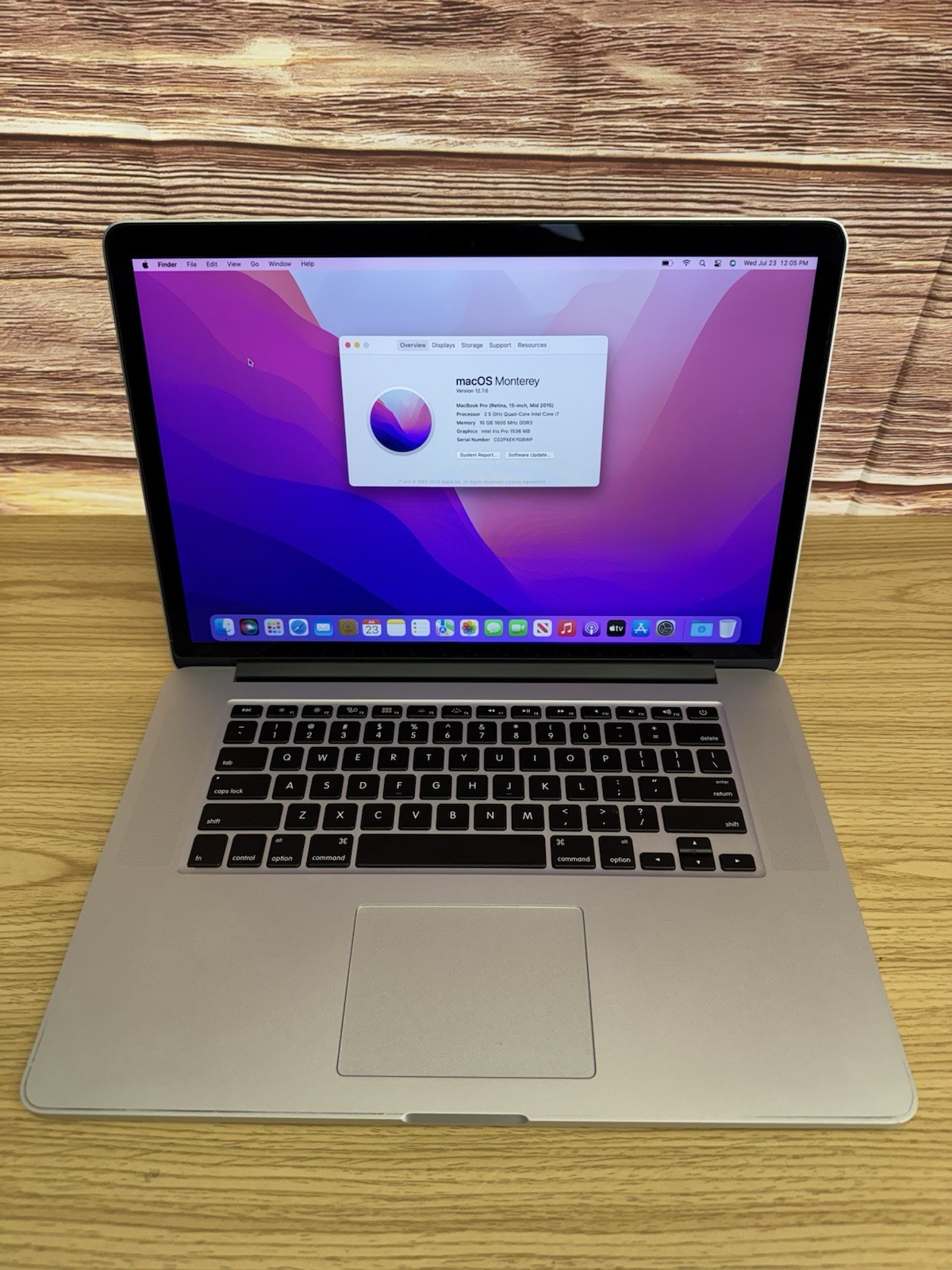 Apple MacBook Pro (Retina, 15-inch, Mid 2015) A1398 Hdmi Port 16GB
