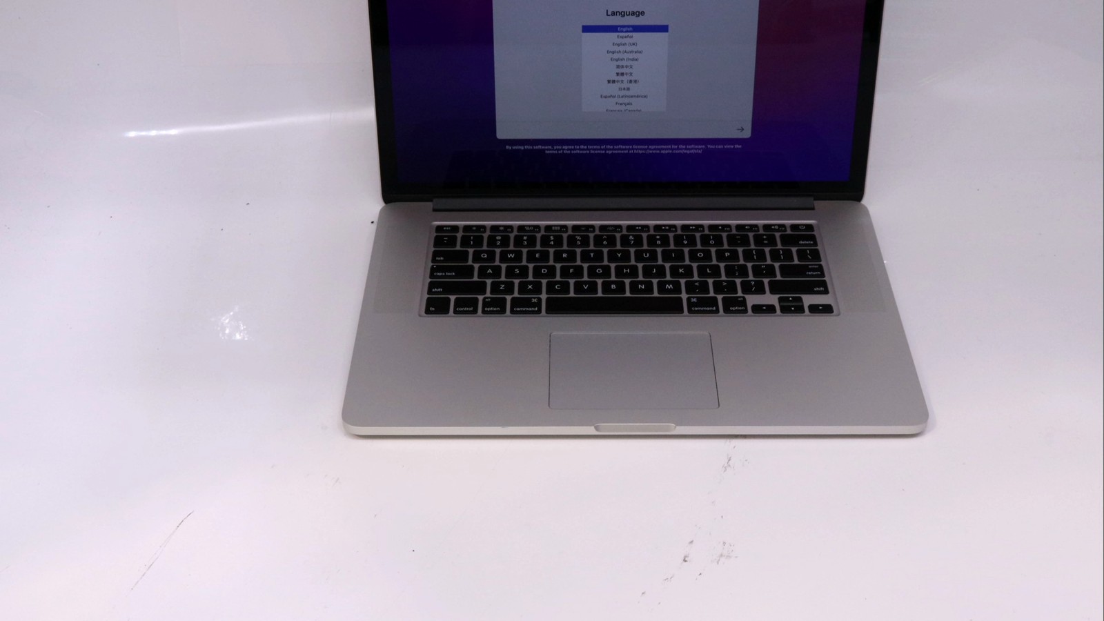 Apple MacBook Pro A1398 15 Core i7 16GB 512GB Silver 2015