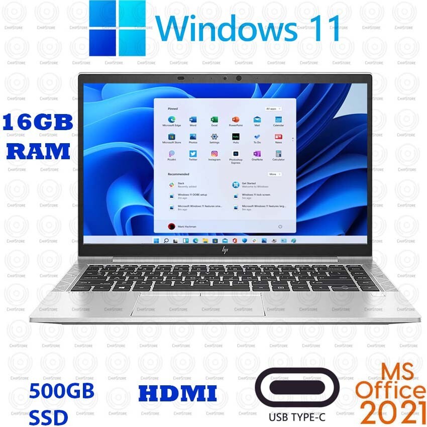 HP 840 g7 14″ Core i5-10210U FHD 16GB RAM 1TB NVME SSD Office 2024 White spot