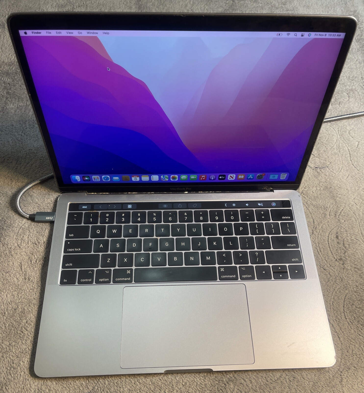 Apple MacBook Pro A1706 13″ 2017 Core i7 @3.5GHz 16GB RAM 512GB SSD BTO/CTO READ