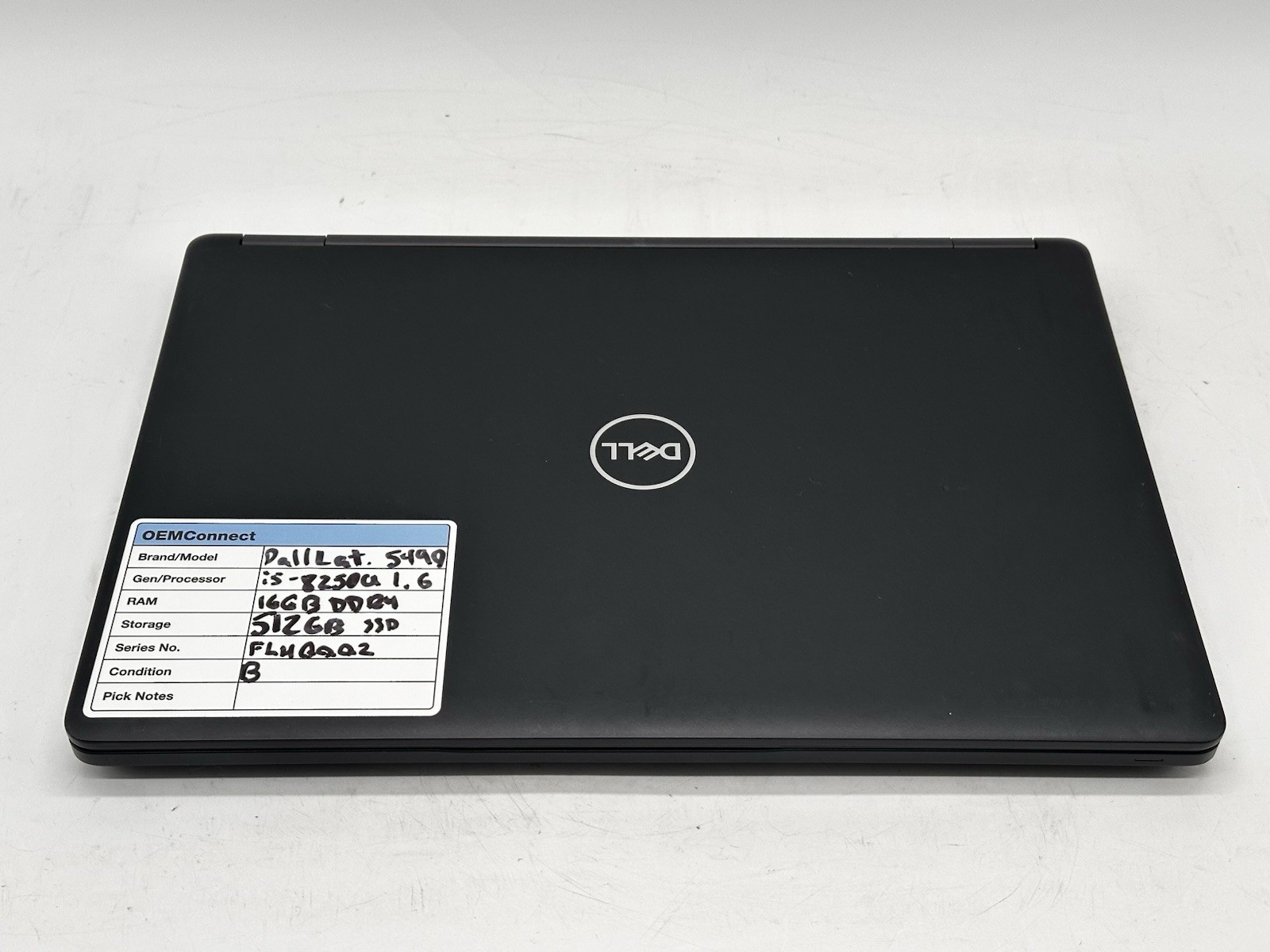 Dell Latitude 5490 (Core i5-8250U, 1.60GHz,16GB RAM, 512GB SSD) No OS/Charger
