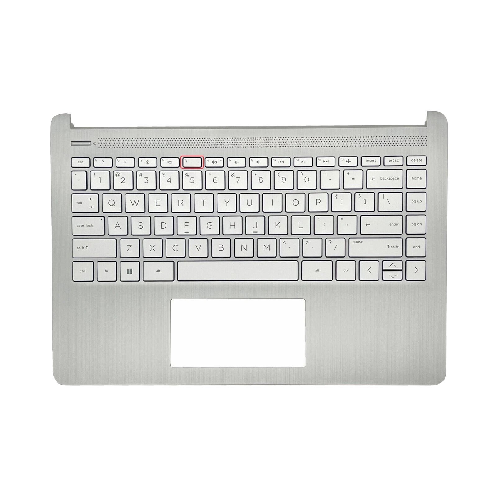 For HP 14Z-FQ 14-DQ 14-DQ2053CL 14S-DQ Laptop Palmrest Keyboard No Backlit White