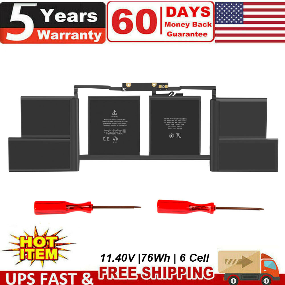 A1820 Battery For Apple MacBook Pro 15 inch A1707 Touch Bar Late 2016 Mid 2017