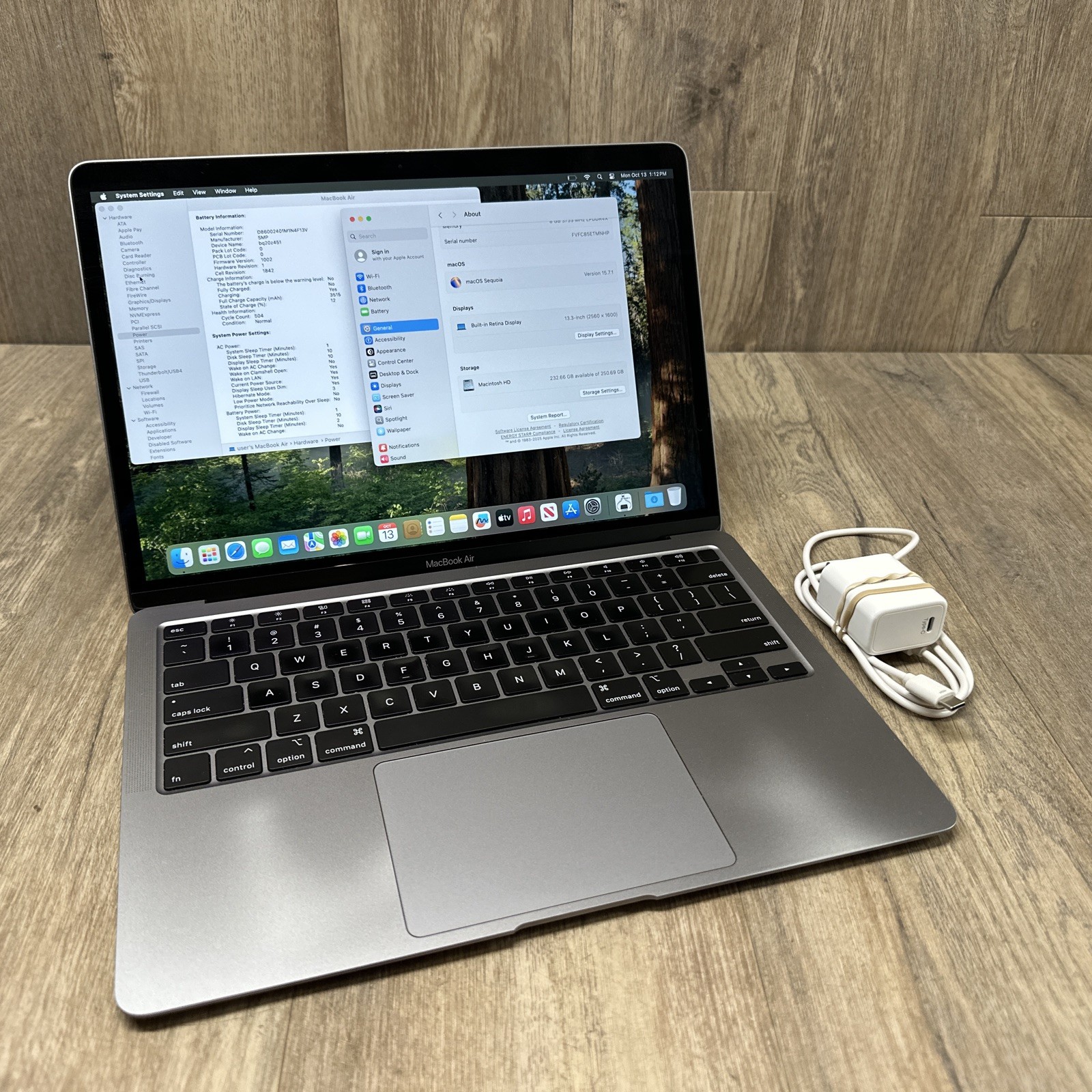 2020 Apple MacBook Air 13.3″ i3 1.2GHz 8GB RAM 256GB SSD Silver A2179