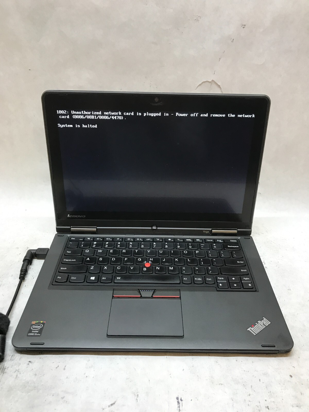 Lenovo ThinkPad Yoga 12 Type 20DL Intel i3-5005U 4GB RAM NO HDD/OS For Parts -DW