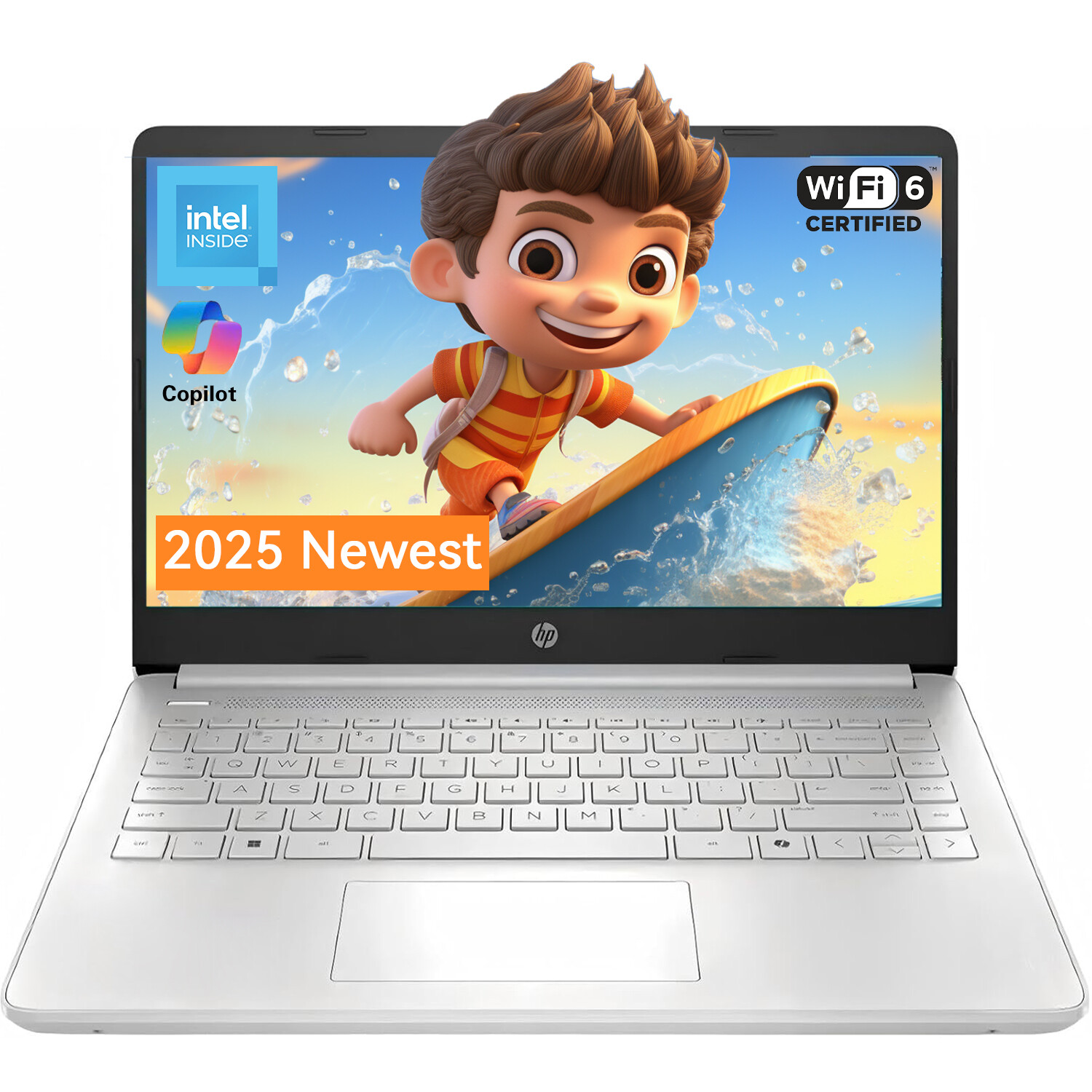 HP 2025 14″ Intel N150 Silver W11H+OFP21 Student Laptop 16GB RAM 128GB UFS