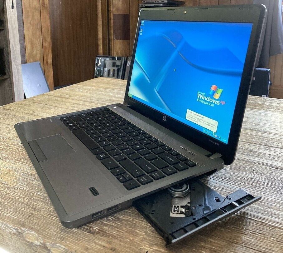 14.1″ HP Probook 4430/40 Laptop Vintage Windows XP 32 Bit 2ghz 4gb 128gb SSD DVD