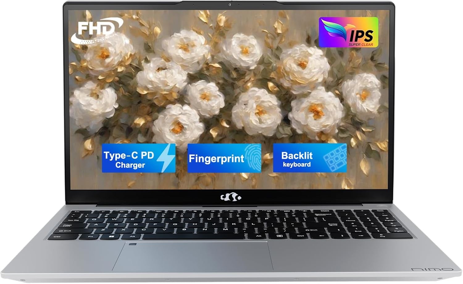 15.6 FHD Student Laptop 4/8GB RAM 128/256/512GB SSD Intel Pentium Quad-Core N100