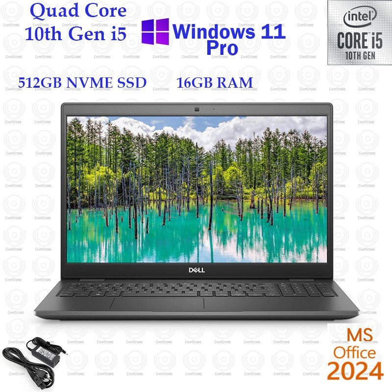 Dell Latitude 3510 15″ Intel Core i5-10210U 16GB RAM 500GB SSD Win 11 Office2024