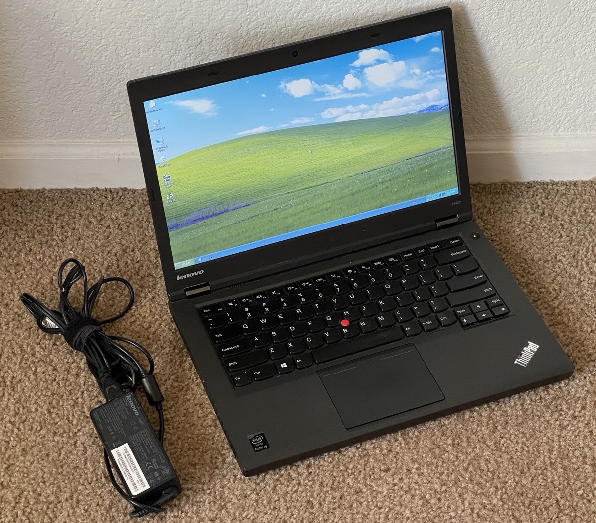 Lenovo ThinkPad T440p 14″ Windows XP Laptop Core i5, 120gb, No Batt/Wifi NICE
