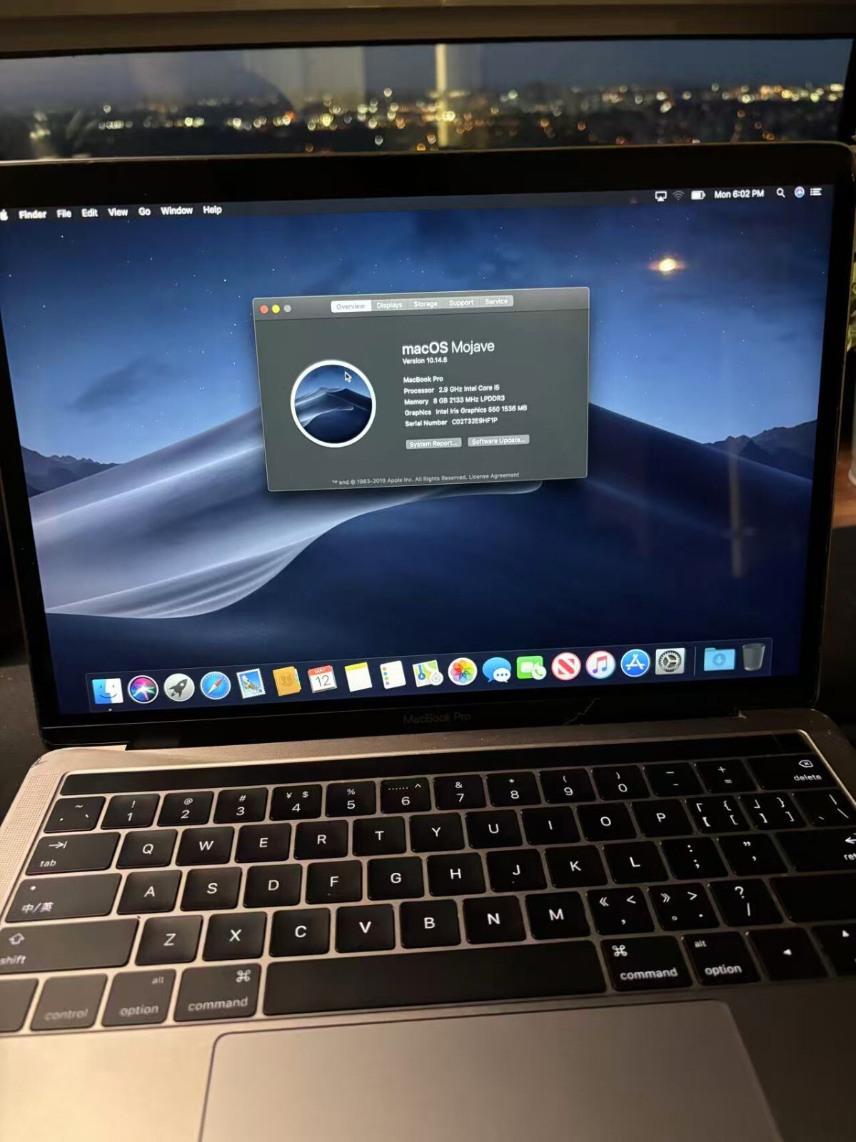 Apple MacBook Pro 512GB Core i5 2.9 13″ Touch Late 2016 A1706 – 3071