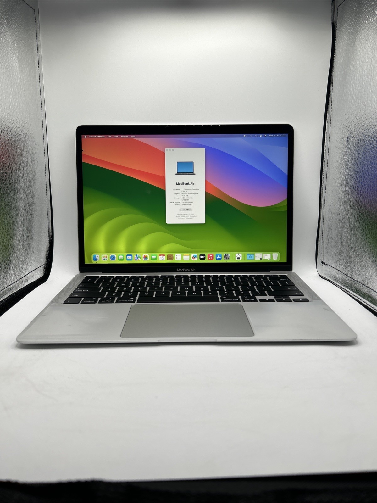 Apple MacBook Air 13.3” 2020 – Intel i5 1.1GHz, 8GB RAM, 512GB SSD – Very Good!