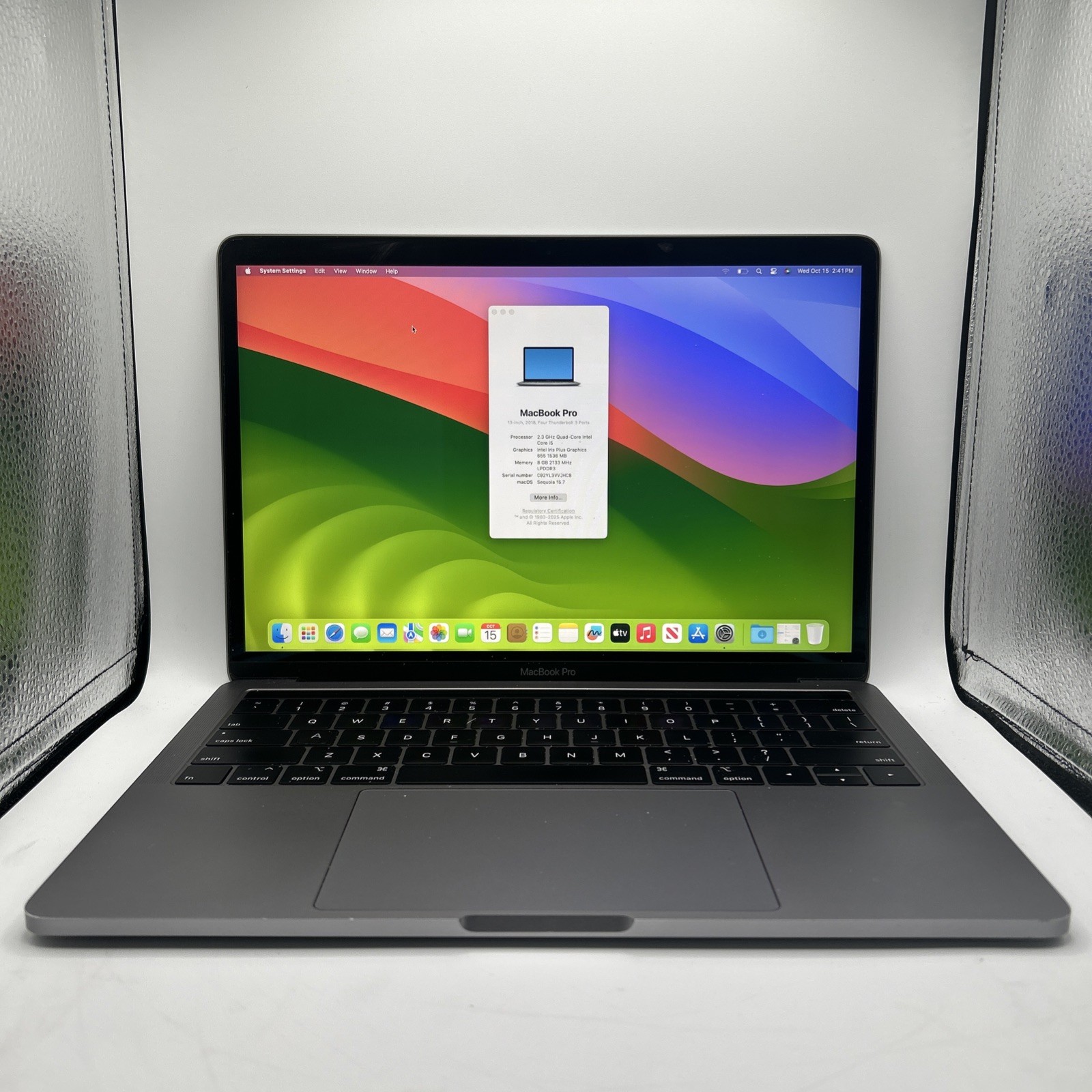 2018 Apple MacBook Pro 13″ (256GB SSD, Core i5 8th Gen., 2.4GHz, 8GB) Excellent!