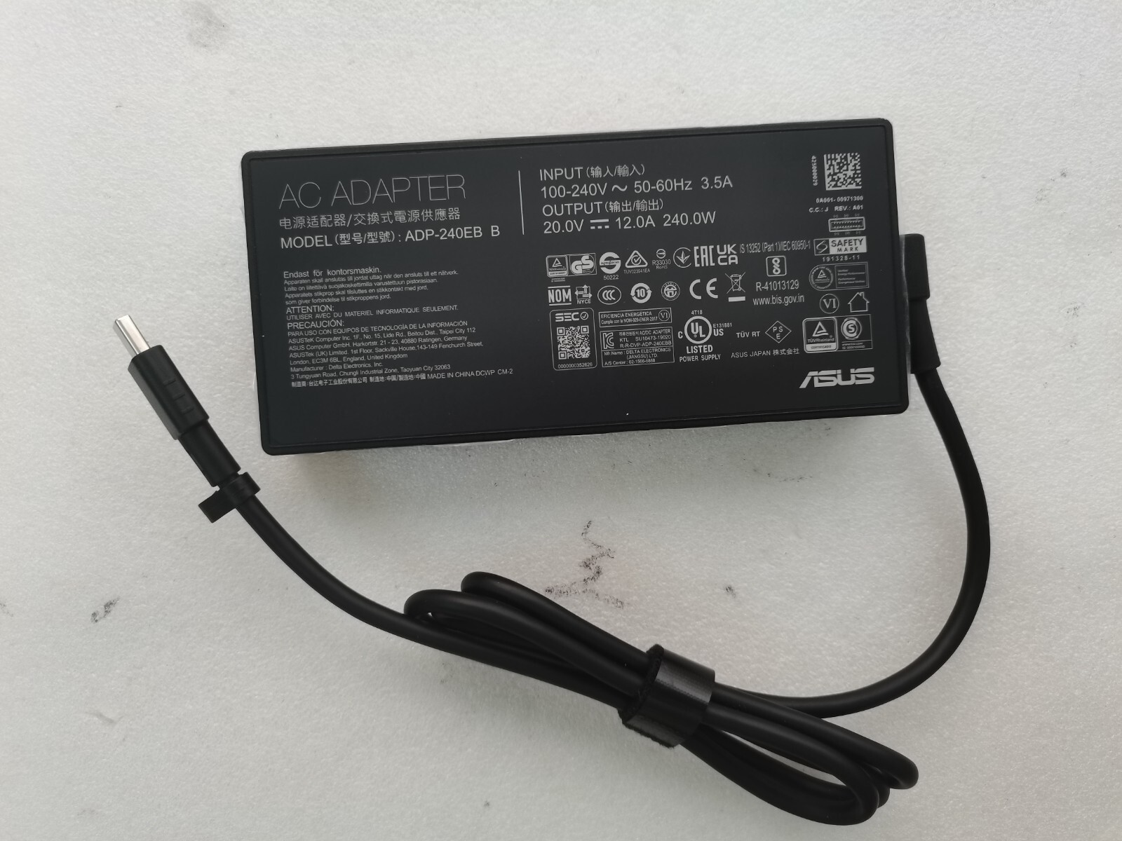 For ASUS TUF Gaming A16(2024) FA608WI RTX4070 20V 12A 240W 0A001-00971300 OEM