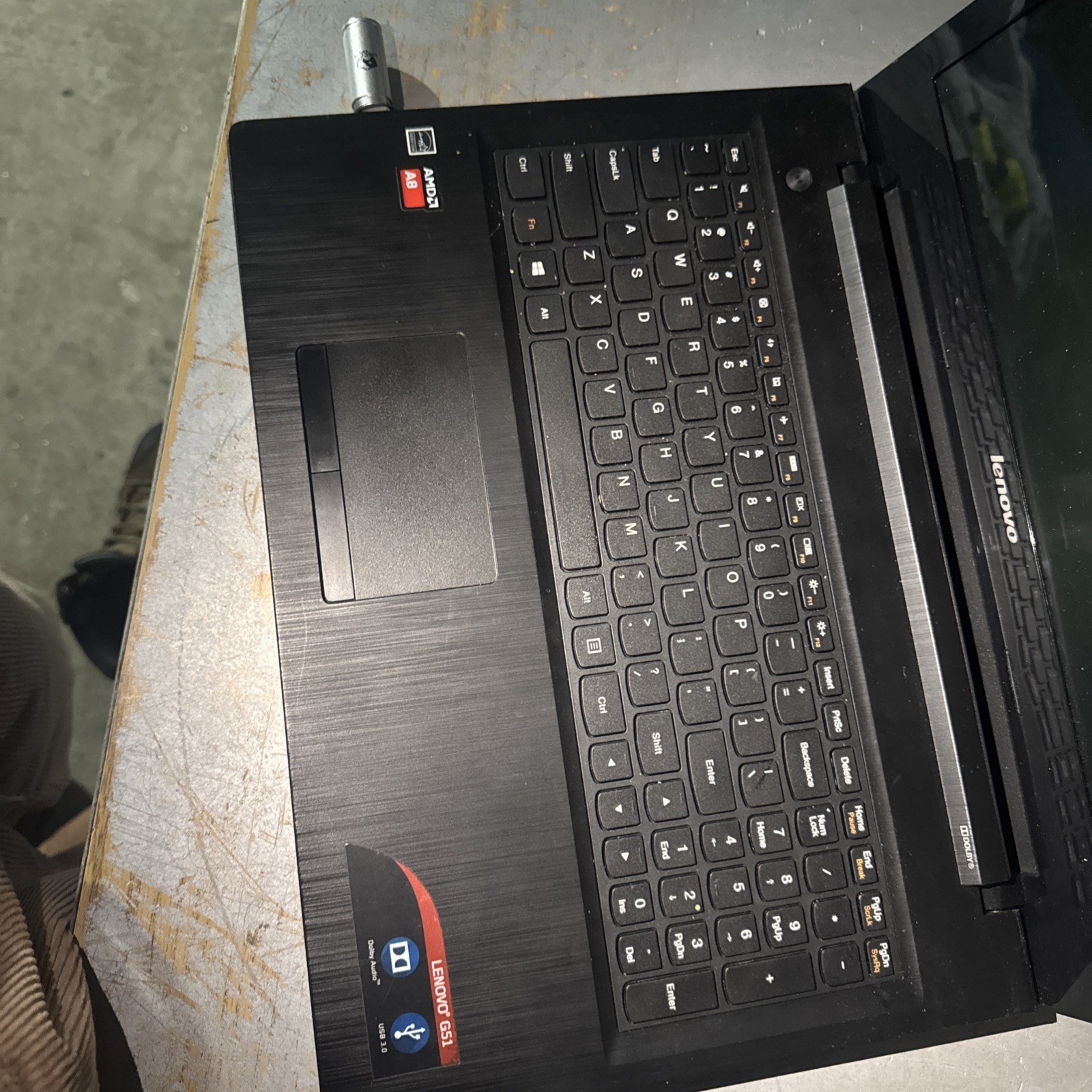 Lenovo G51 15.6″ HD Laptop, AMD 4-Core A8 CPU, 12GB RAM, 1TB HDD, DVDRW, Black