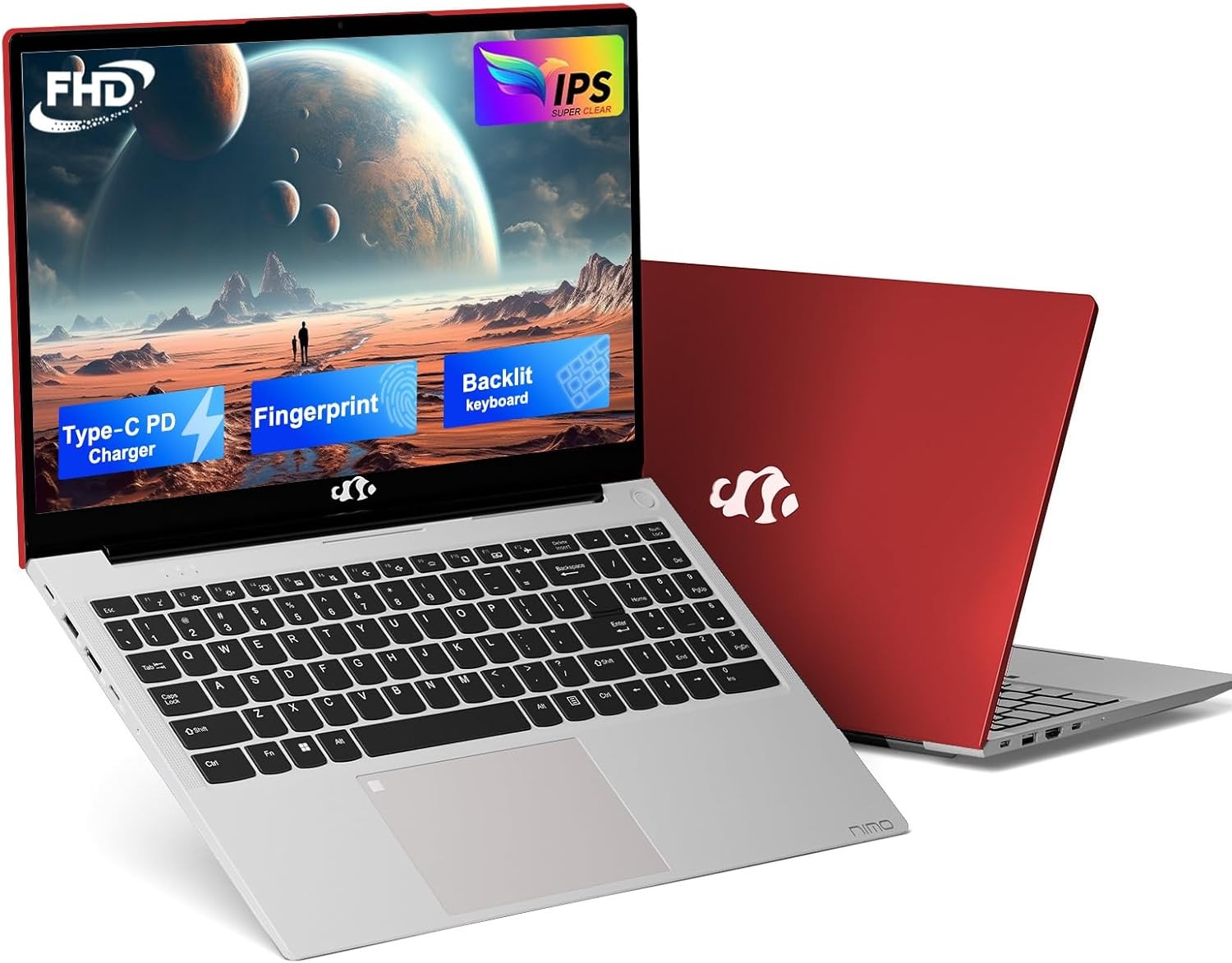 NIMO 15.6 FHD Laptop Intel Pentium Quad Core N100 4/8GB RAM 128/256/512GB SSD