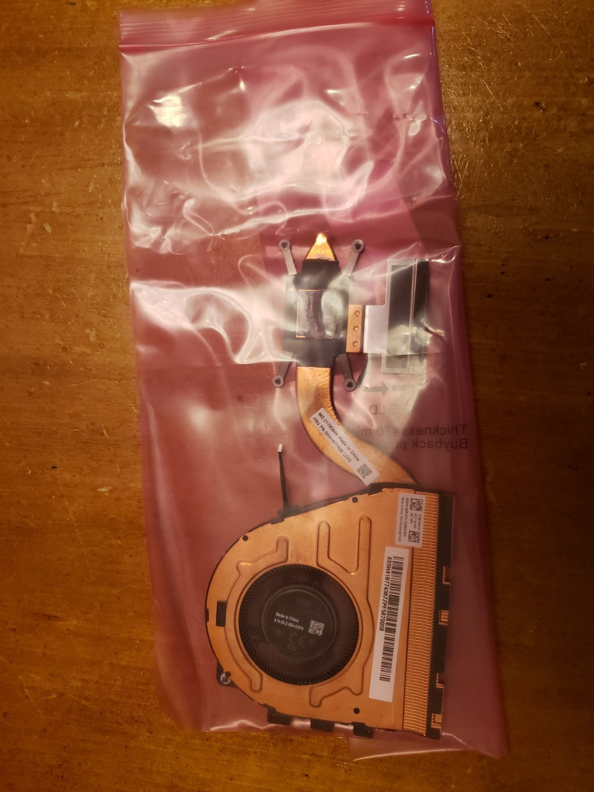 BRAND NEW LENOVO THINKPAD P14s GEN 5 HEATSINK FRU 5H41B77438