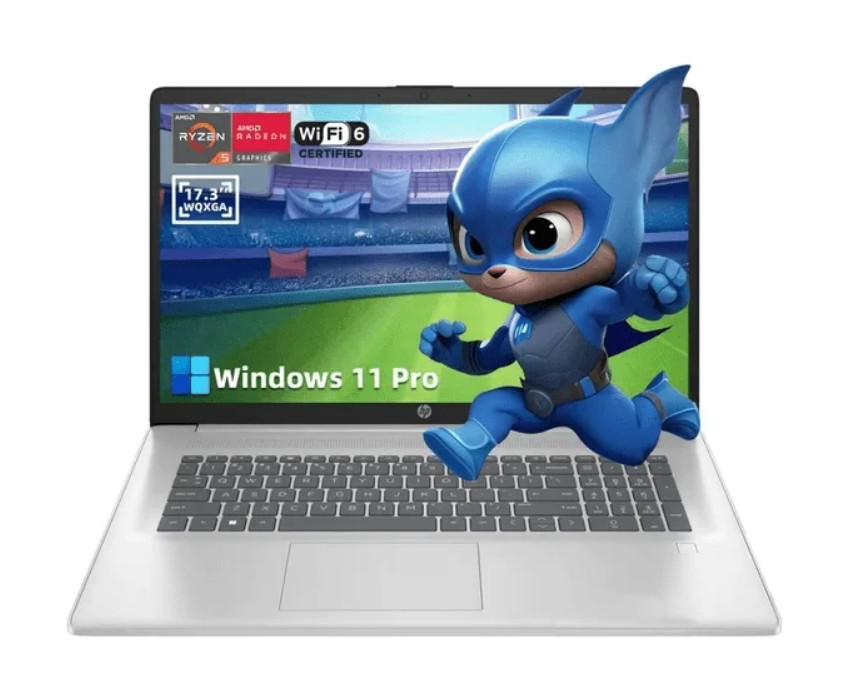 HP Notebook 17 17.3″ FHD AMD Ryzen 5 7430U 32GB RAM + 1TB SSD Win11 Pro Silver