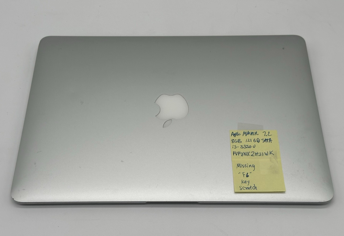 Apple MacBookAir7,2  (i5-5350U, 8GB RAM, 121GB SSD) No AC/OS