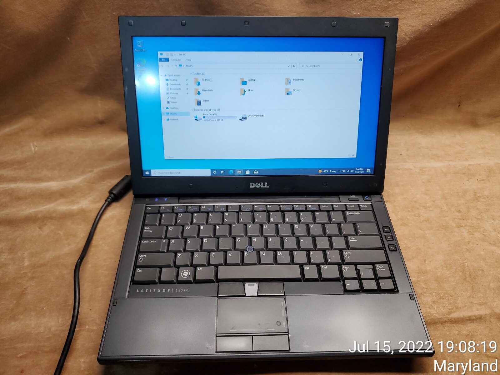 Dell Latitude E4310 Core i5 M560 2.67 GHz 8 GB 500 ,13.3″ W Charger  Please read