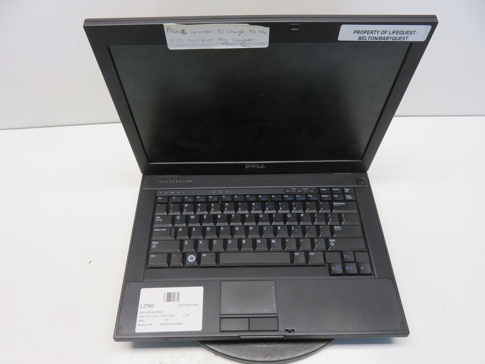 Dell Latitude E5400 Intel Core 2 Duo T7250 2GHz 2 GB 500 GB WIN XP No Batt