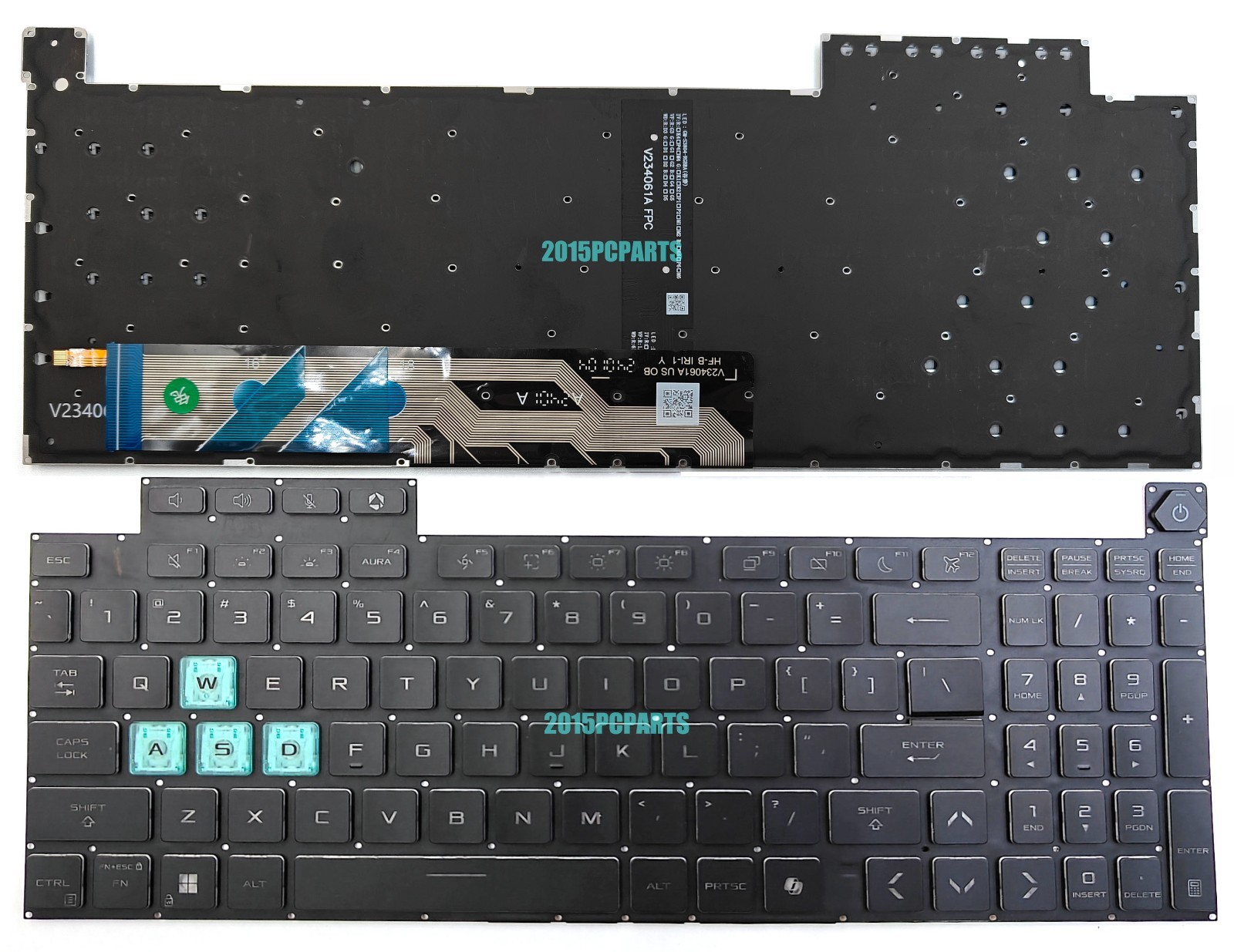 Asus TUF Gaming A16 FA608P FA608U FA608W F16 FX608J FX608L Keyboard Backlit US