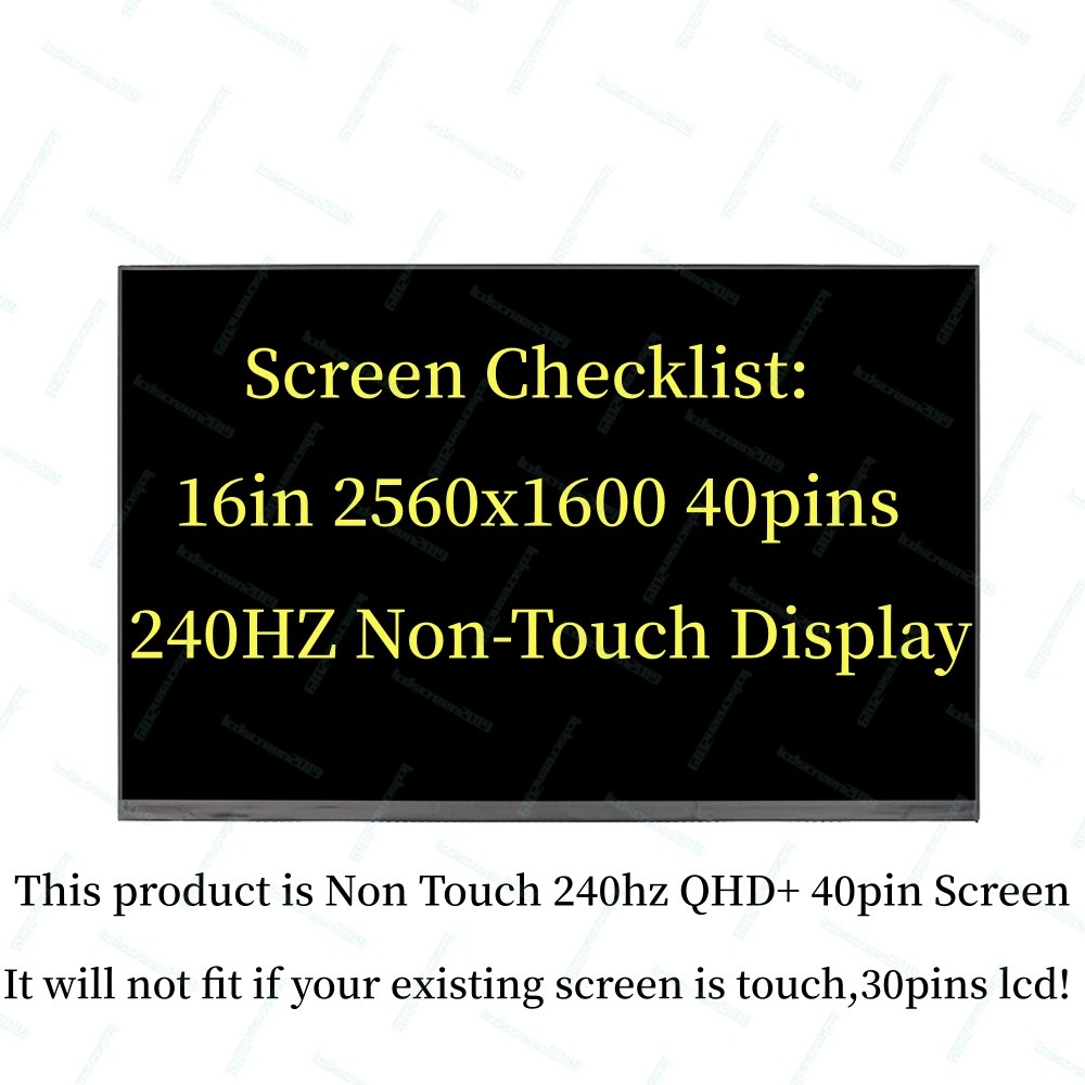 240hz 2.5K 16.0″ WQXGA LAPTOP LCD Screen for Asus TUF Gaming A16 FA617XS FA617XT