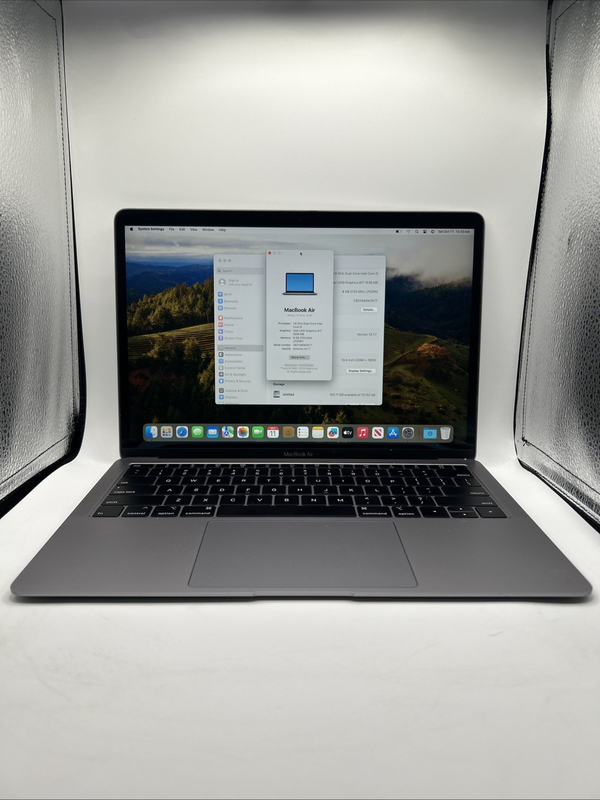 Apple MacBook Air 13.3” Retina 2018 – i5 8GB RAM, 128 GB SSD, Gray, Good Shape