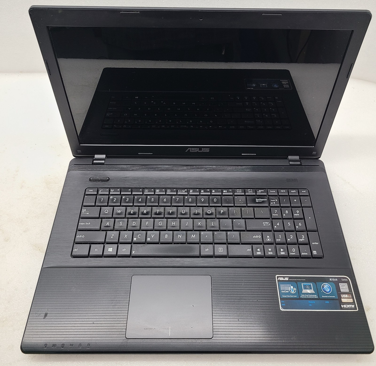 Asus R704A  Laptop Intel NO RAM/HD/OS/POWER (FL)