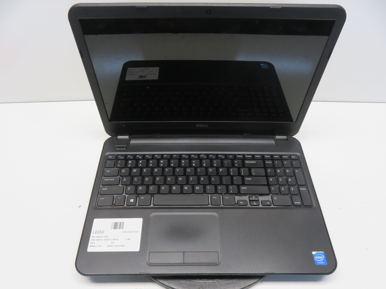 Dell Inspiron 3531 Intel Celeron N2830 2.16GHz 4 GB NO HDD No Batt READ