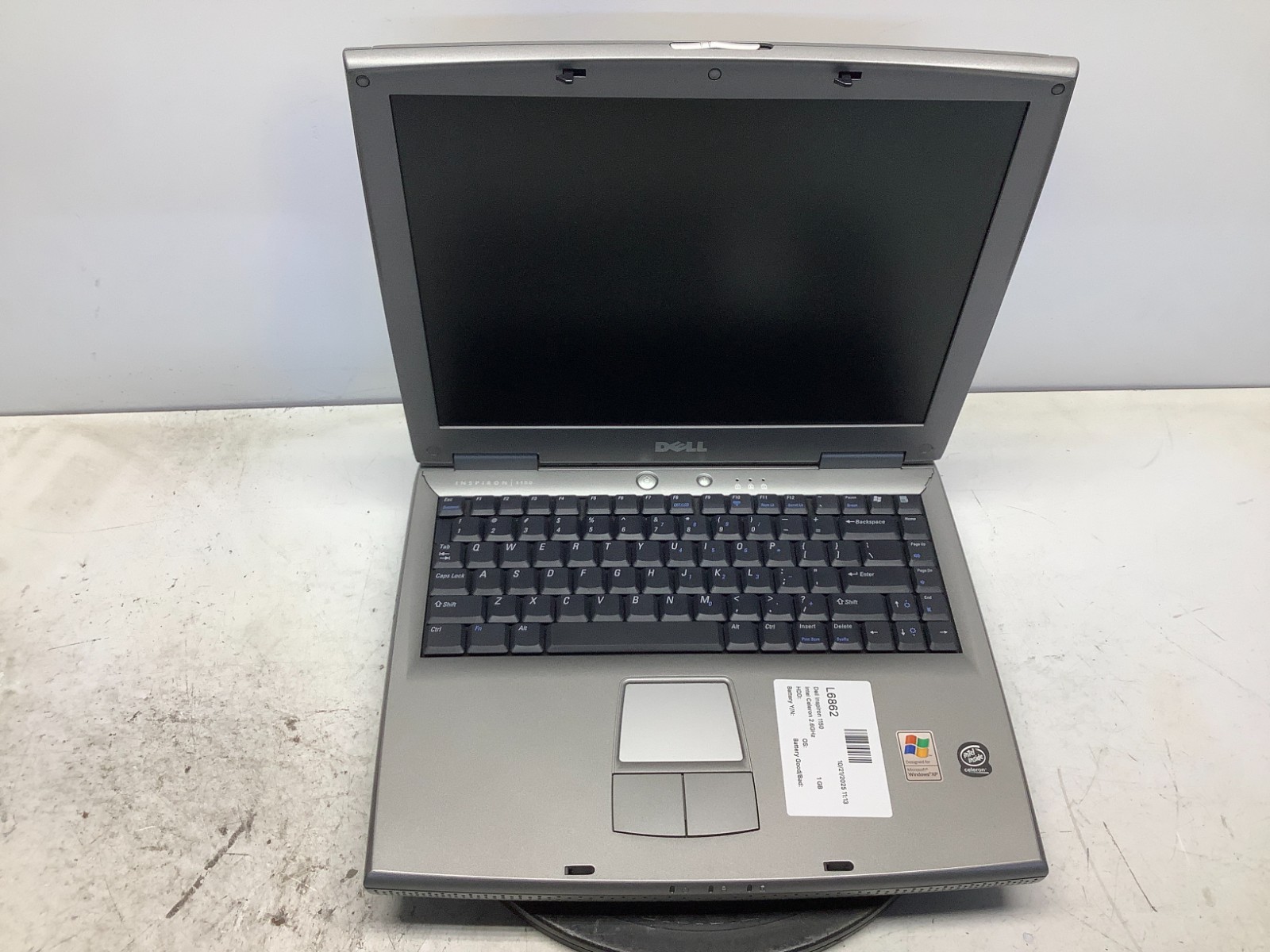 Dell Inspiron 1150 Intel Celeron 2.6GHz 1 GB NO HDD