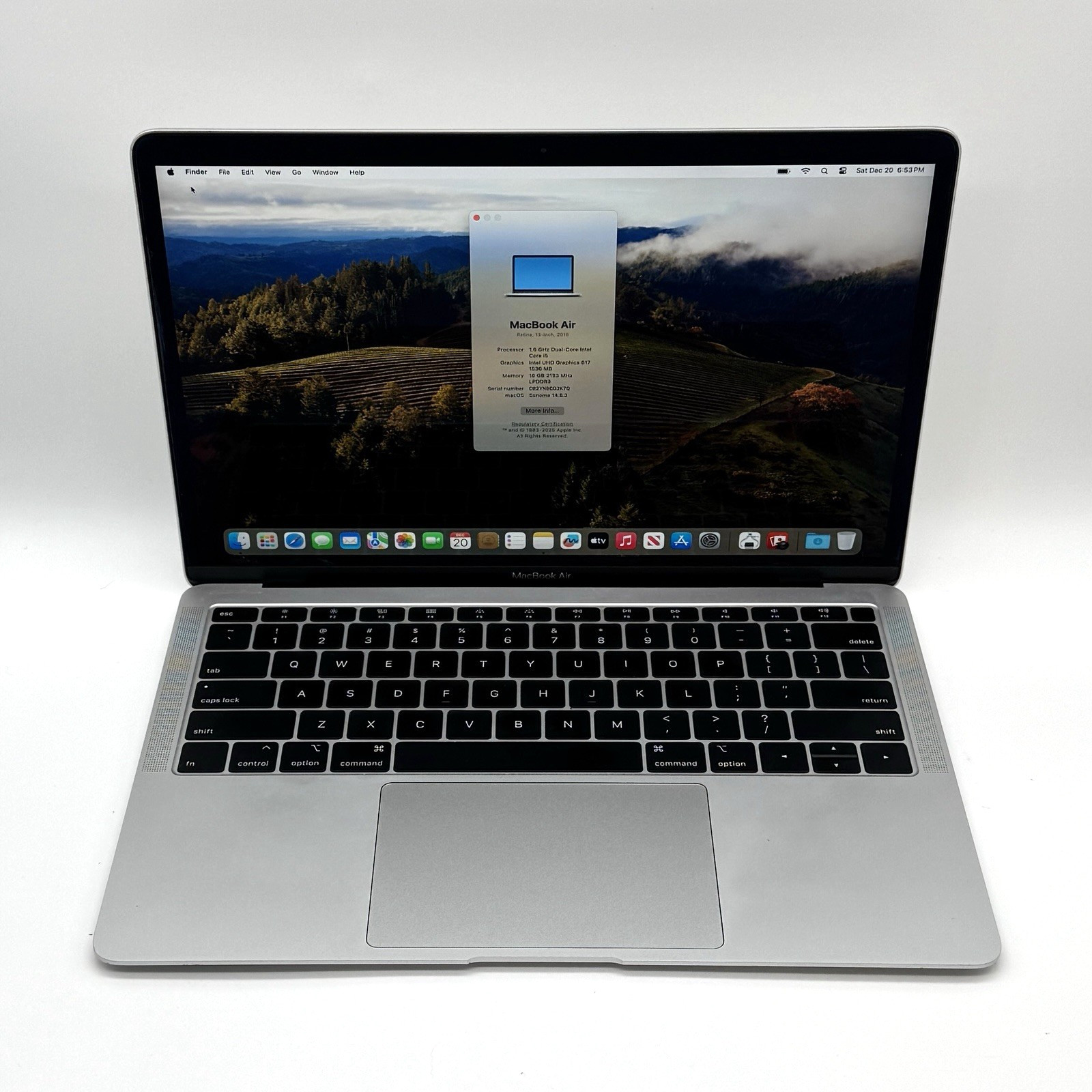 Apple MacBook Air 2018 13″ (A1932) | Core i5-8210Y 1.6GHz | 16GB RAM | 512GB SSD