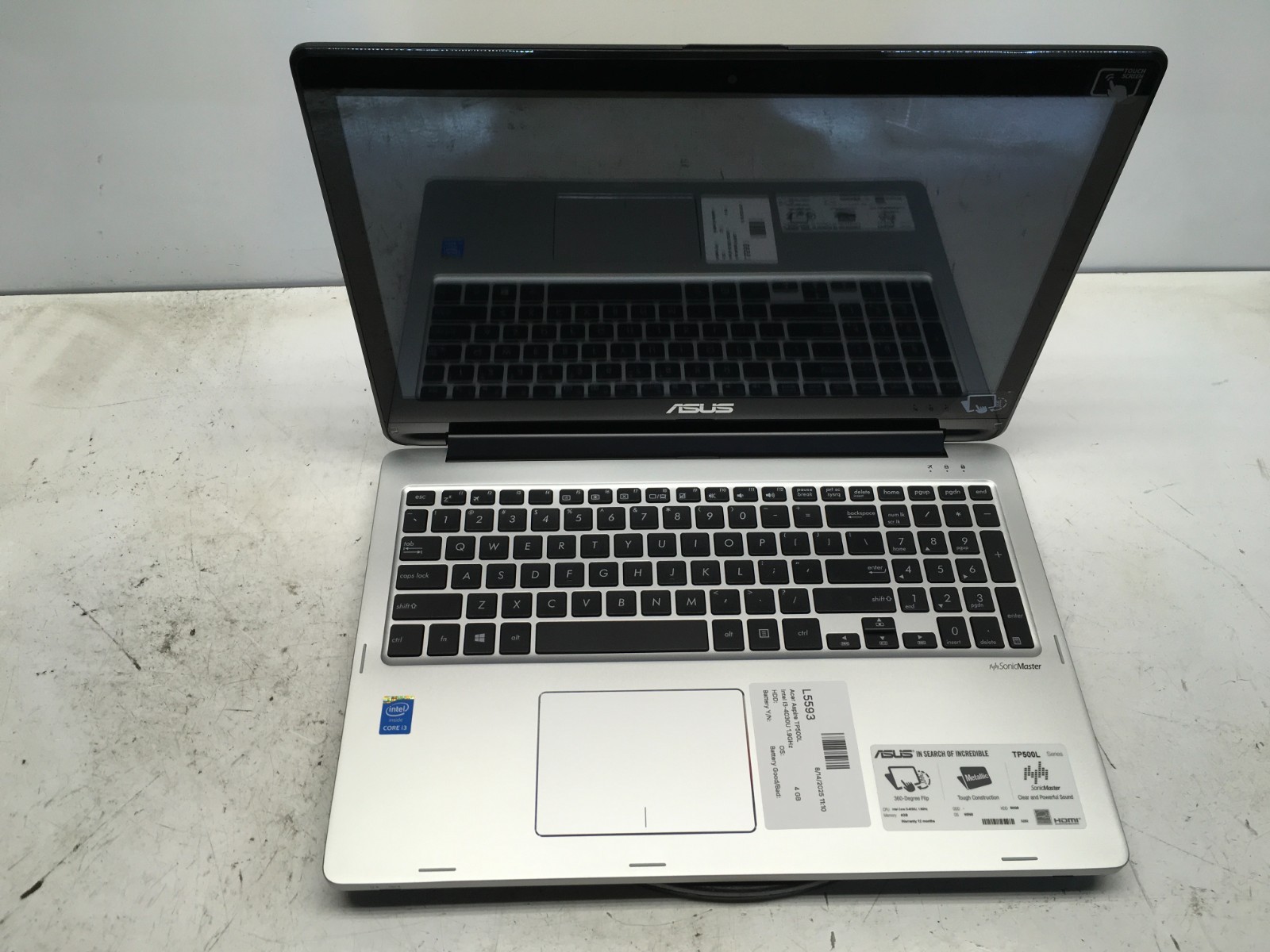 Acer Aspire TP500L Intel i3-4030U 1.9GHz 4 GB NO HDD