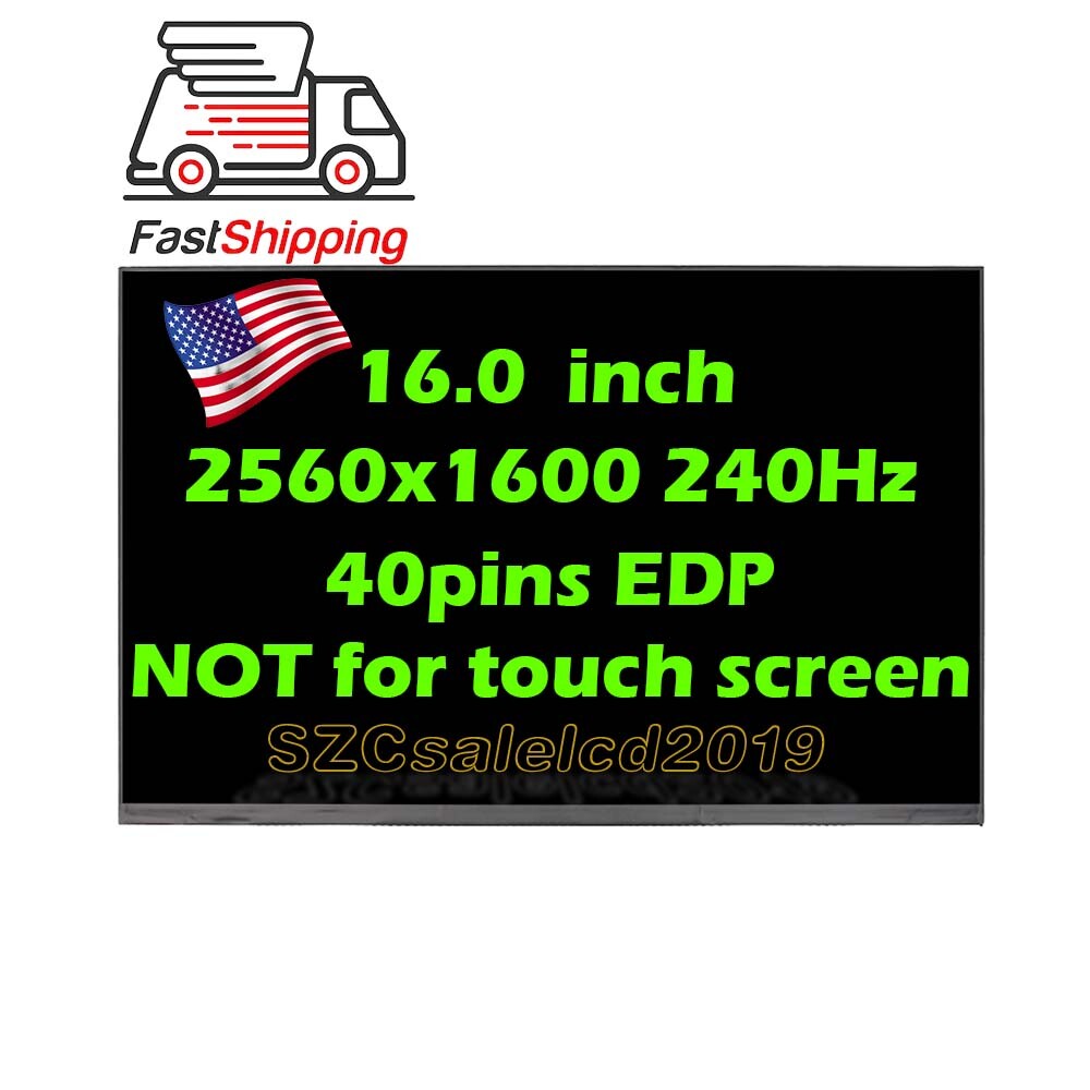 LCD LED screen For Asus TUF Gaming A16 FA617XS FA617XT 240hz non-touch 40pin 16″