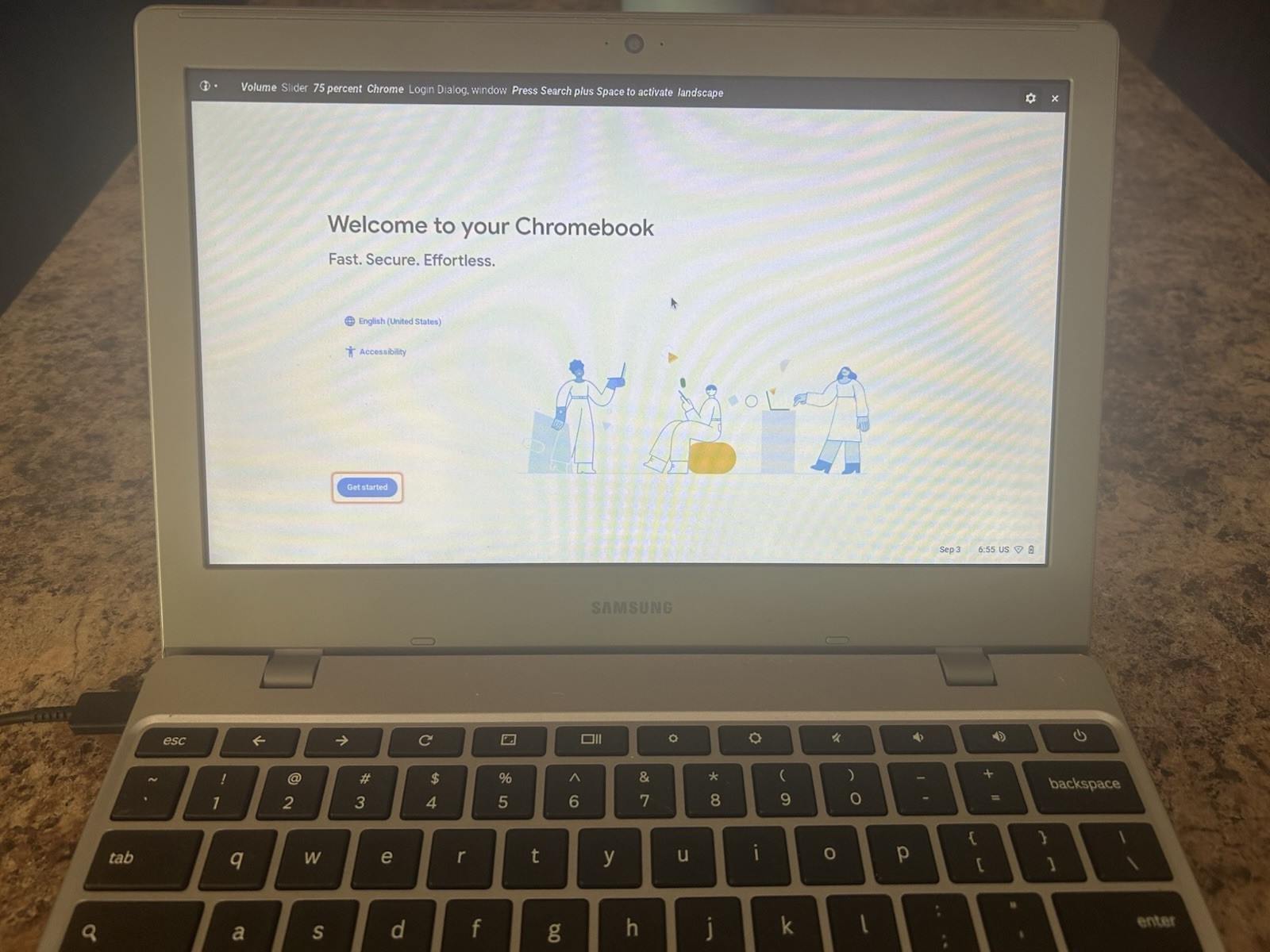 Samsung Chromebook 11.6″ (32GB SSD, Intel Celeron Processor N4000, 1.10 GHz, 4GB