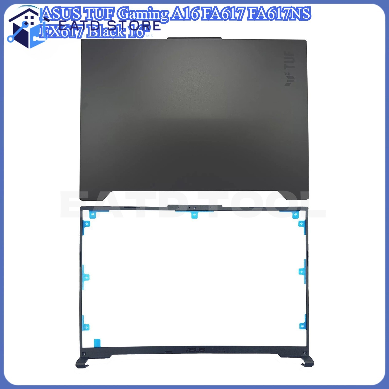 New LCD Back Cover / Bezel For ASUS TUF Gaming A16 FA617 FA617NS FX617 Black 16″