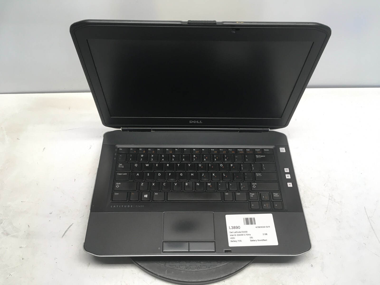 Dell Latitude E5430 Intel i5-3340M 2.7GHz 2 GB NO HDD No Batt
