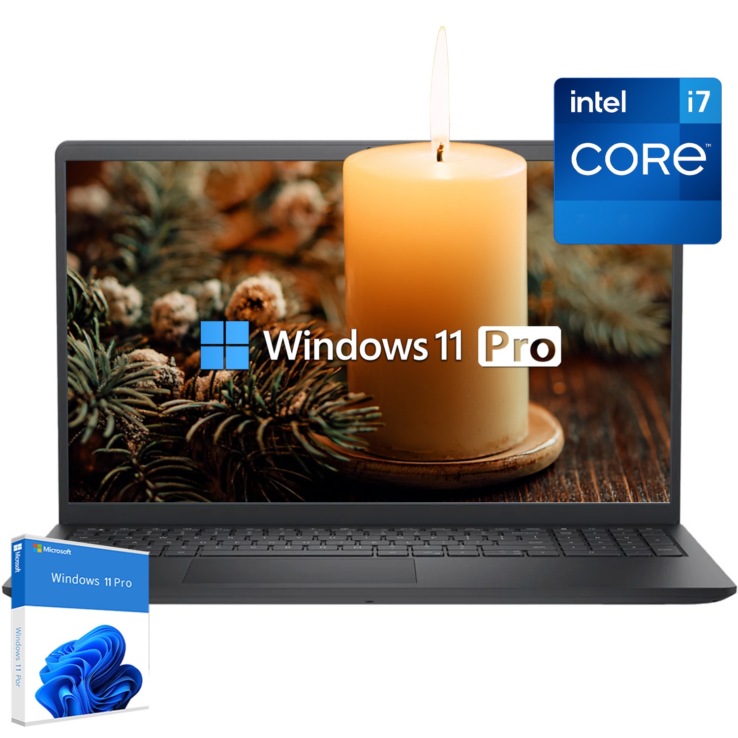 Dell 15.6″ Laptop Touch & Backlit KB 10 core Intel i7 UpTo 64GB RAM 4TB Win11Pro