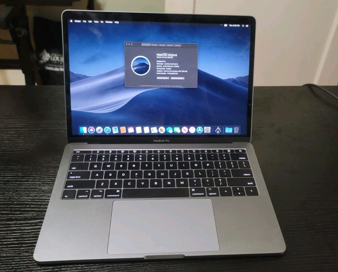 Apple MacBook Pro 13in (128GB SSD, i5, 8GB RAM) Laptop – Low Battery Cycles