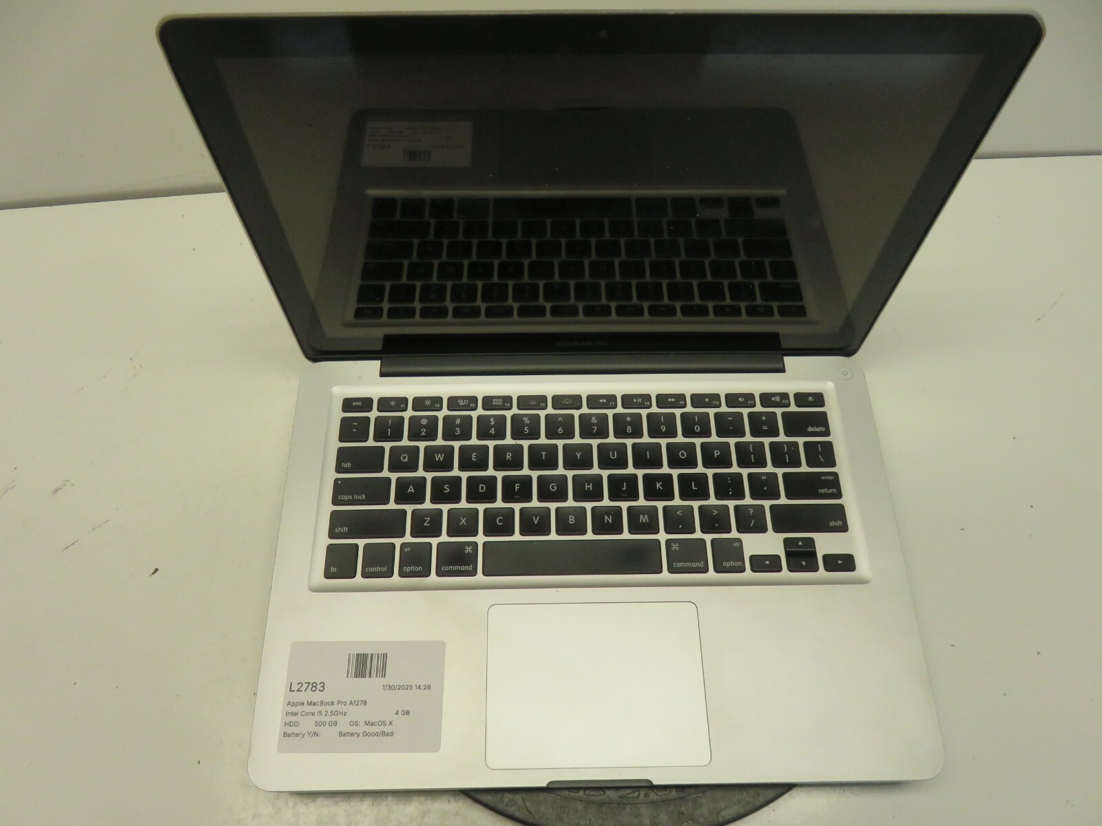Apple MacBook Pro A1278 Intel Core i5 2.5GHz 4 GB 500 GB MacOS X 10.8 BAD BAT