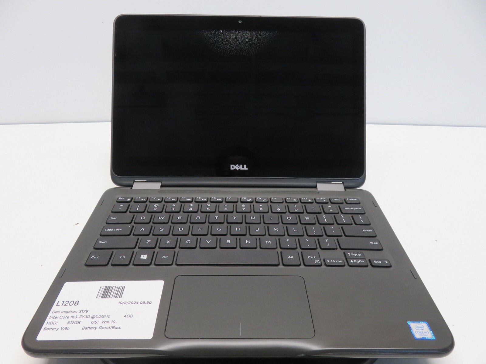 Dell Inspiron 3179 Intel Core m3-7Y30 1.0GHz 4GB Win 10 512 GB No Batt