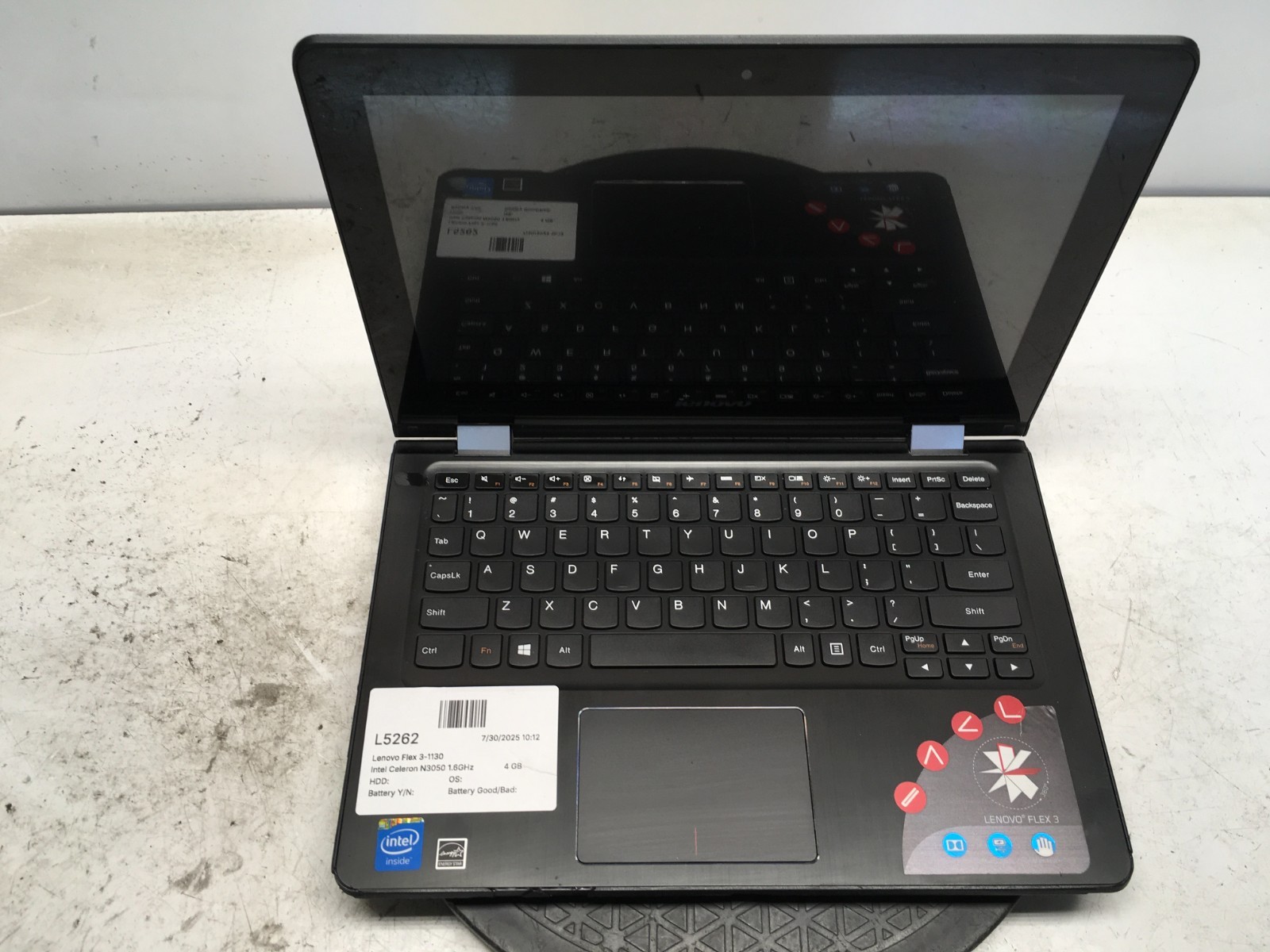 Lenovo Flex 3-1130 Intel Celeron N3050 1.6GHz 4 GB NO HDD