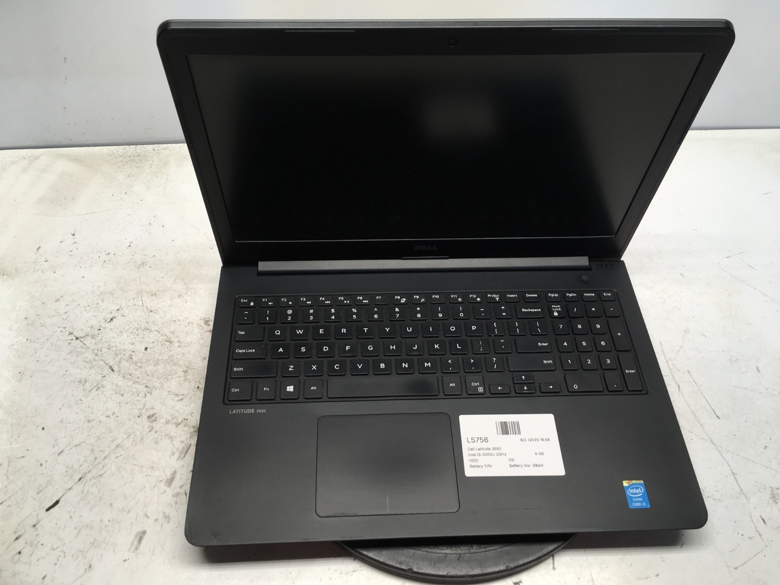 Dell Latitude 3550 Intel i3-5005U 2GHz 4 GB NO HDD