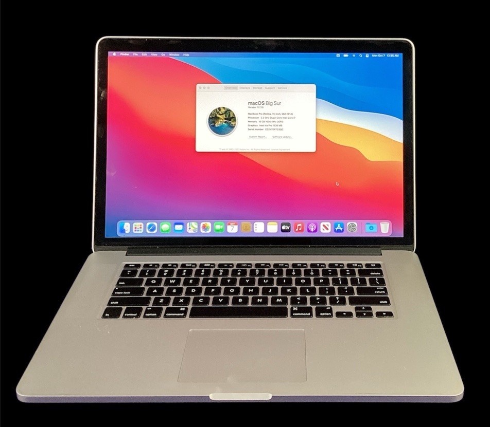 Apple MacBook Pro MGXA2LL 16GB 256GB Silver Laptop Computer