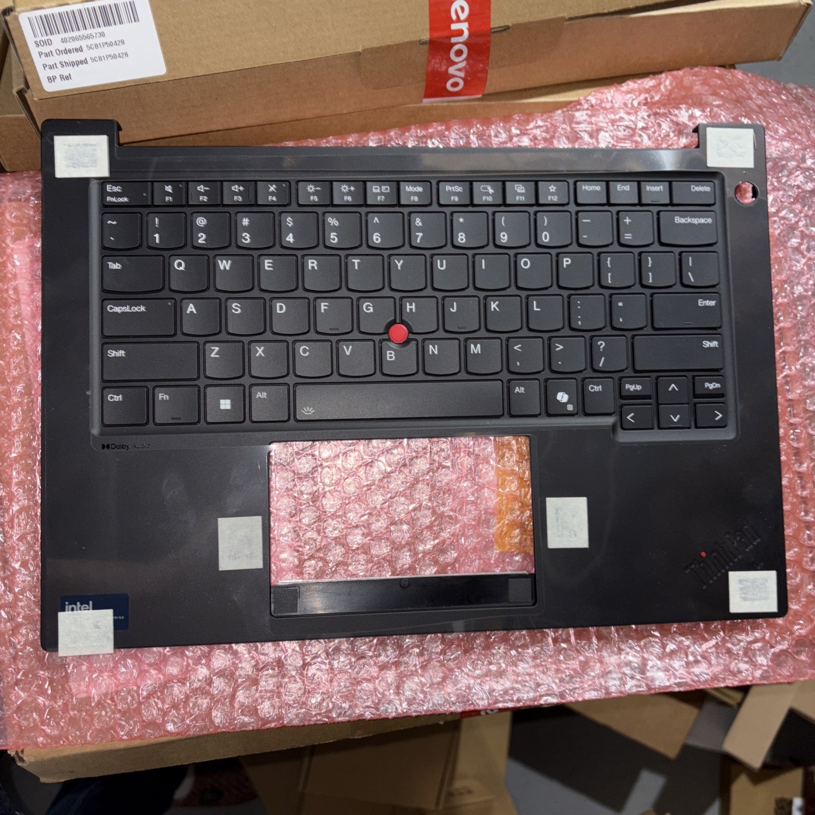 5M11Q60595 NEW GENUINE Lenovo Thinkpad P14s Gen 5 PALMREST US backlight BLACK