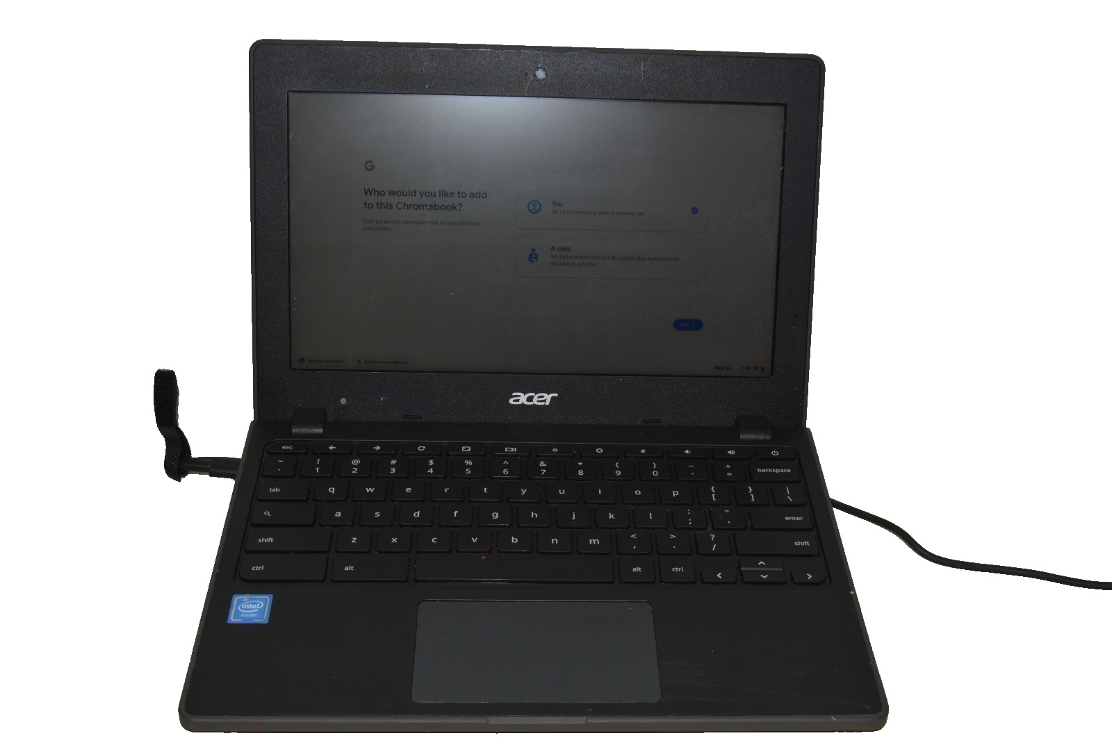 Acer Chromebook 11 C771 11.6″ 1.6GHz 3855U 4GB RAM 32GB SSD Chrome Grade C No AC